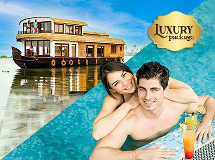 Kerala Honeymoon Package Pool Villa and Houseboat